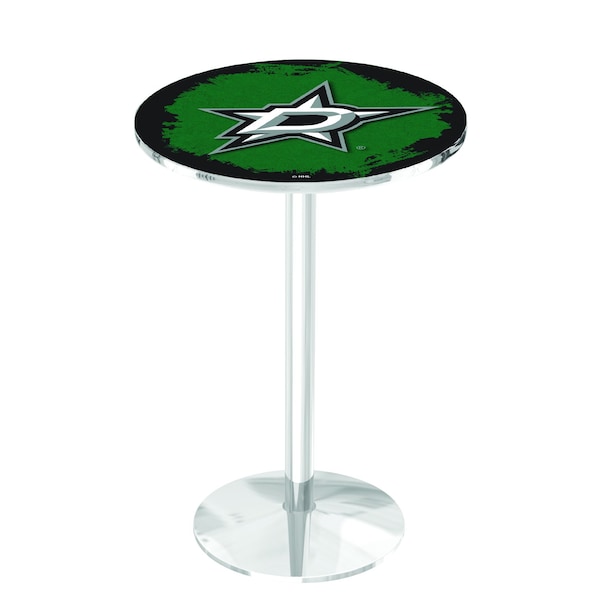 42" Chrome Dallas Stars Pub Table